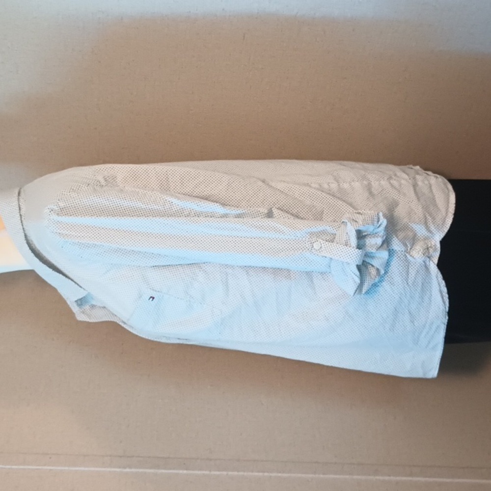 5/$20 Tommy Hilfiger XL white button down collared shirt with black polka dots. - Picture 2 of 6
